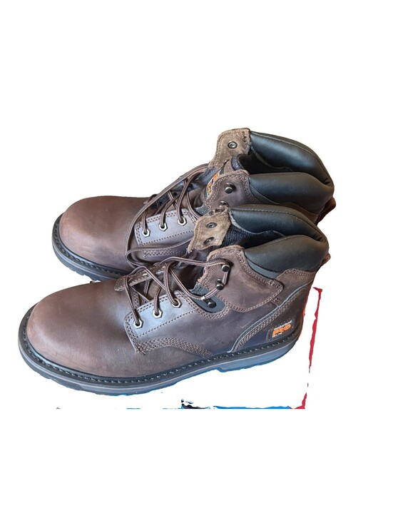 Timberland PRO Pit Boss Steel Toe Boots 10 Brown - NEW - MSRP: $159.99